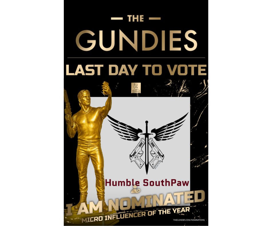 Today’s the final day, and I just want to say thank you.
The support and encouragement have been incredible. Representing the Southpaw perspective in the gun-review space is an honor.
This win is for everyone.
No matter the outcome, I’m grateful for this community.