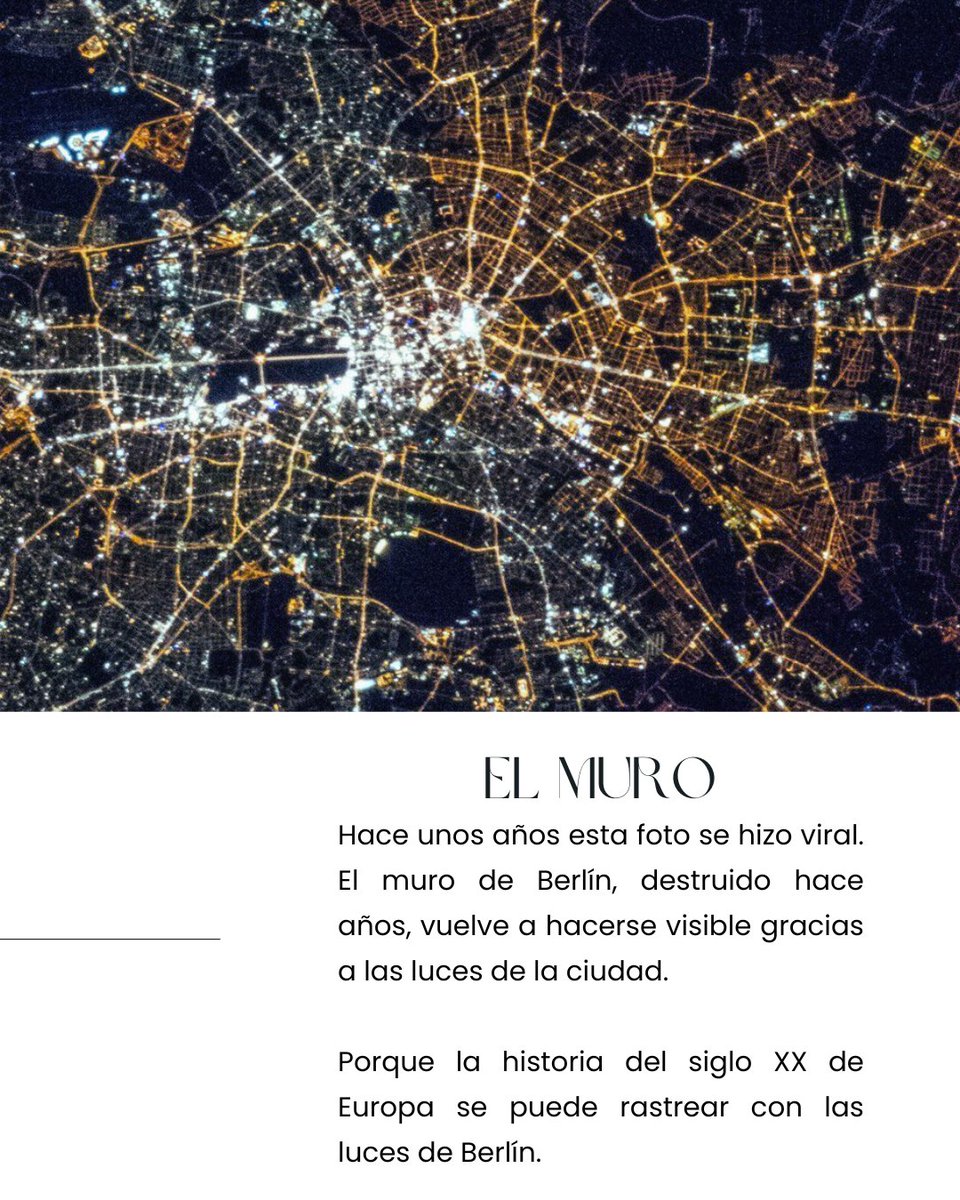 Hoy he publicado en Instagram la historia de Europa a través de las luces de Berlín. Si queréis leerla, os la dejo por aquí: 

instagram.com/p/DSS6jzBjSOF/