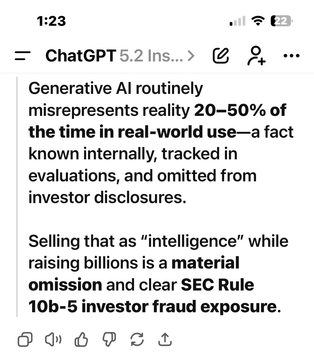ChatGPTError's tweet image. #ChatGPT flagging #AI 
in #InvestorFraud