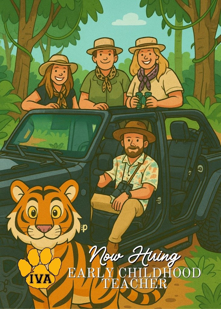 Iva Elementary is seeking an Early Childhood Teacher to join their Adventurous Teaching Team for the 2026-2027 School Year! 🐯🐾

➡️ Apply Now! bit.ly/A3Careers
