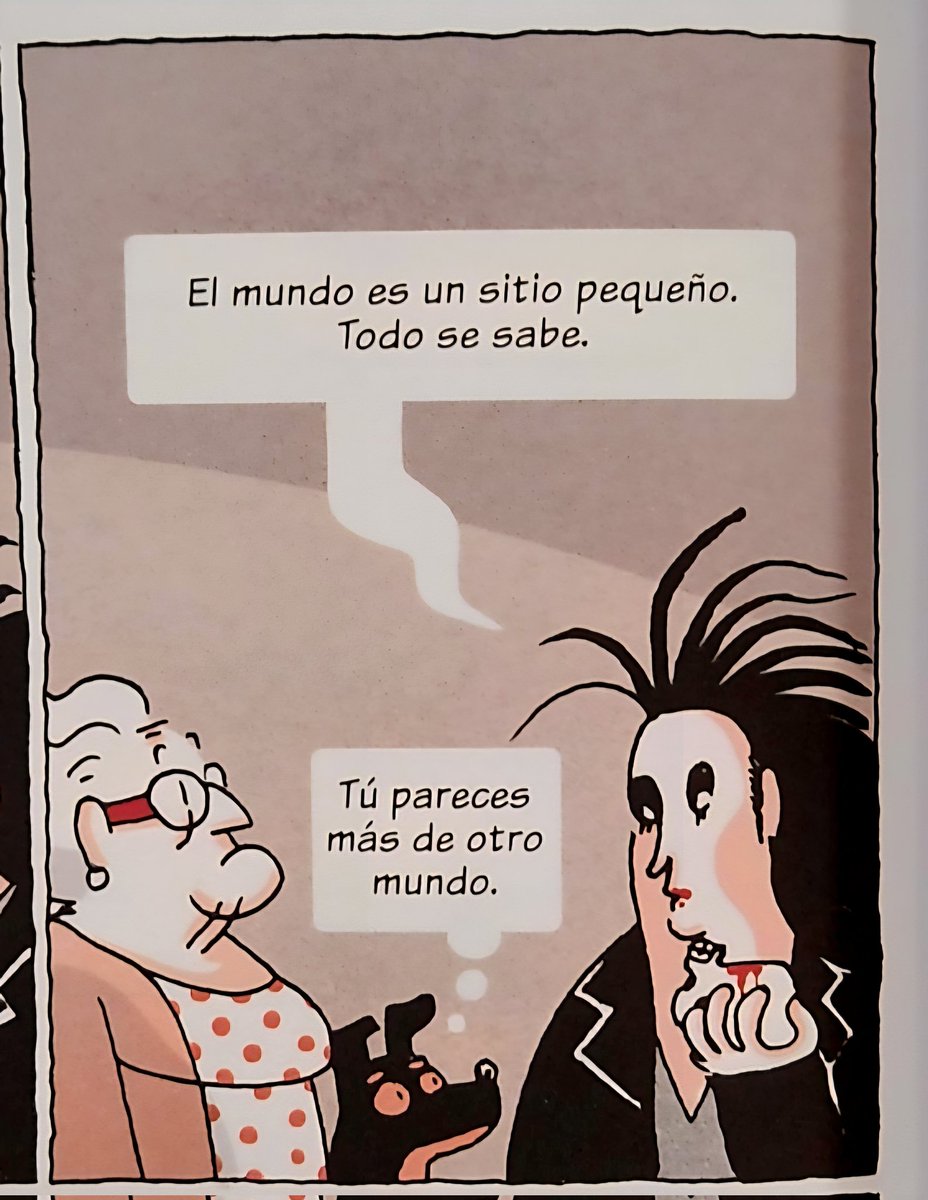 El mundo es un sitio pequeño. 
Todo se sabe. 

Margarita contra los vampiros, Raquel Gu y Javier Pérez Andújar <a href="/RaquelberryFinn/">Raquel Gu</a>
 @psicofonia33 <a href="/lianaeditorial/">Liana editorial</a> <a href="/Ed_Finestres/">Editorial Finestres</a>