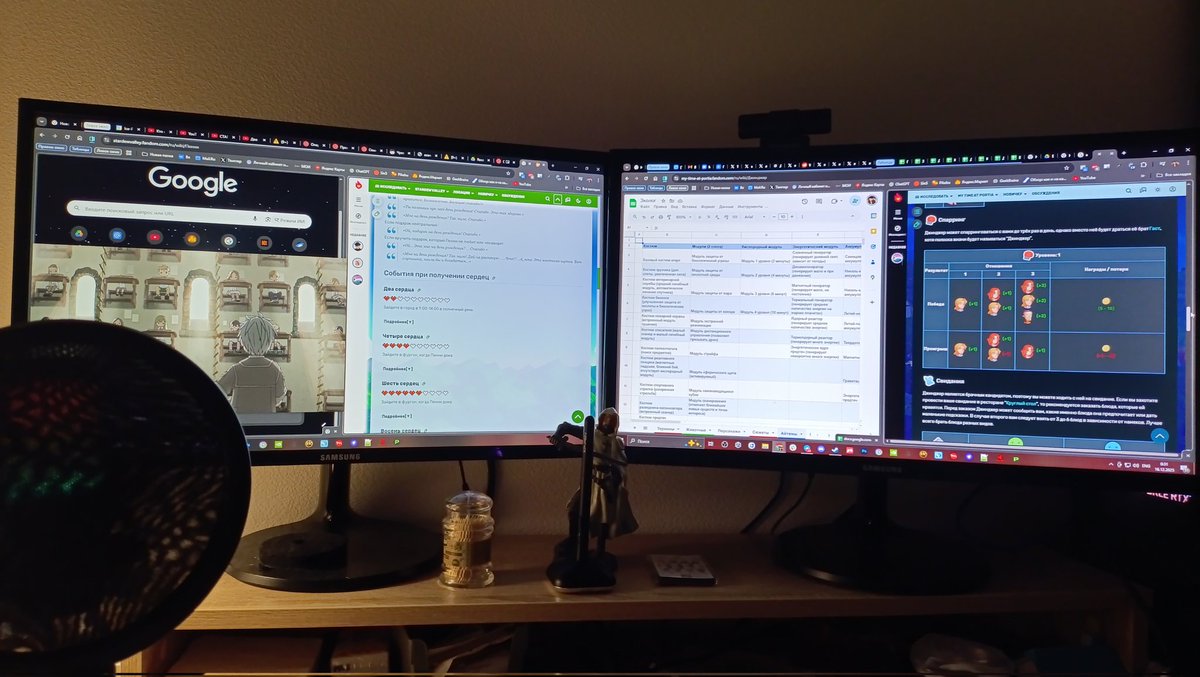 Найс. Благодаря новой фиче Гугл Хрома могу открывать по 4 вкладки разом.
Почти решена проблема недостатка всего лишь двух мониторов х)

Да, помню, что у Винды эта фича сто лет есть, но это надо их разбивать на 4 разных окна, а затем выставлять. Не очень удобно.