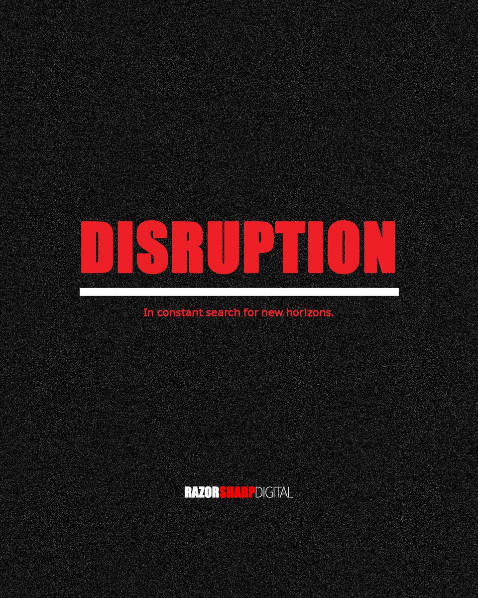 RazorSharpDigit's tweet image. Disruption is a core value—not a buzzword. We lead with innovation, storytelling, and bold ideas that help brands grow. If you believe in progress over comfort, you’re in the right place. 

Follow @razorsharpdigit #DigitalDisruption #MarketingInnovation