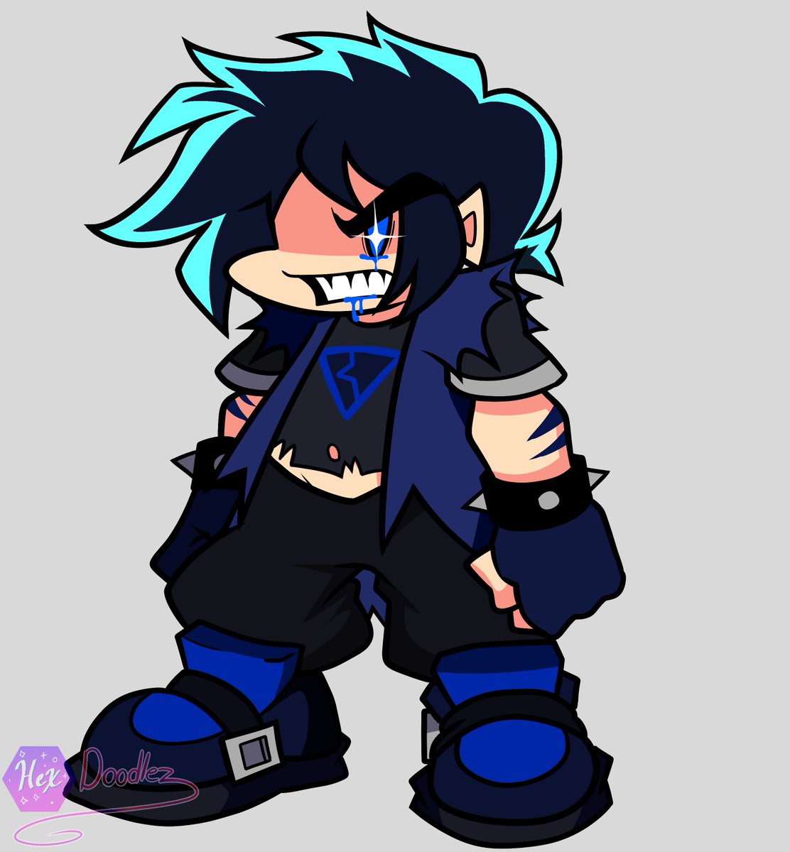 Wrath Devin, exclusively for @JustaSkeleton87 💙🖤 #FNF #fnfbf