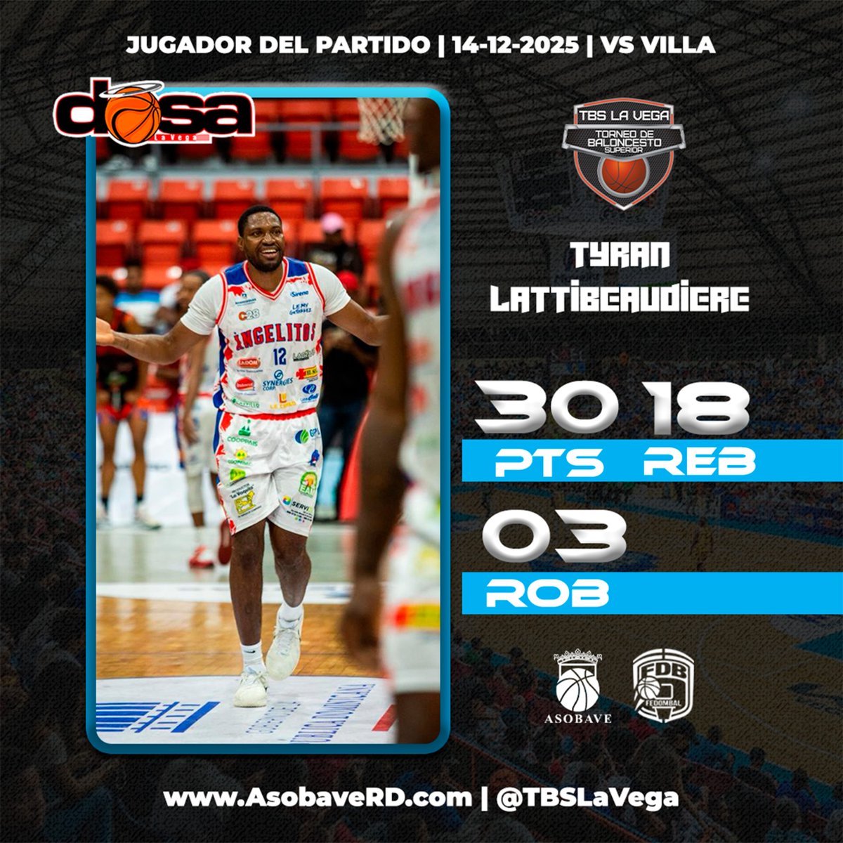 Asociación de Baloncesto de La Vega tweet media