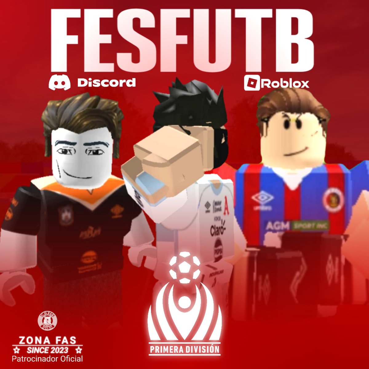 Zona FAS te invita a formar parte de la FESFUTB de ROBLOX!🇸🇻✨

🎮Sé jugador/presidente de clubes activos o históricos
 🛡️Formá parte o liderá una barra brava 👮🏻Convertite en árbitro
🗺️Acompaña a tu club a jugar torneos regionales(Concacaf)

Discord
discord.gg/bWYwdsGEDC

🤩✨