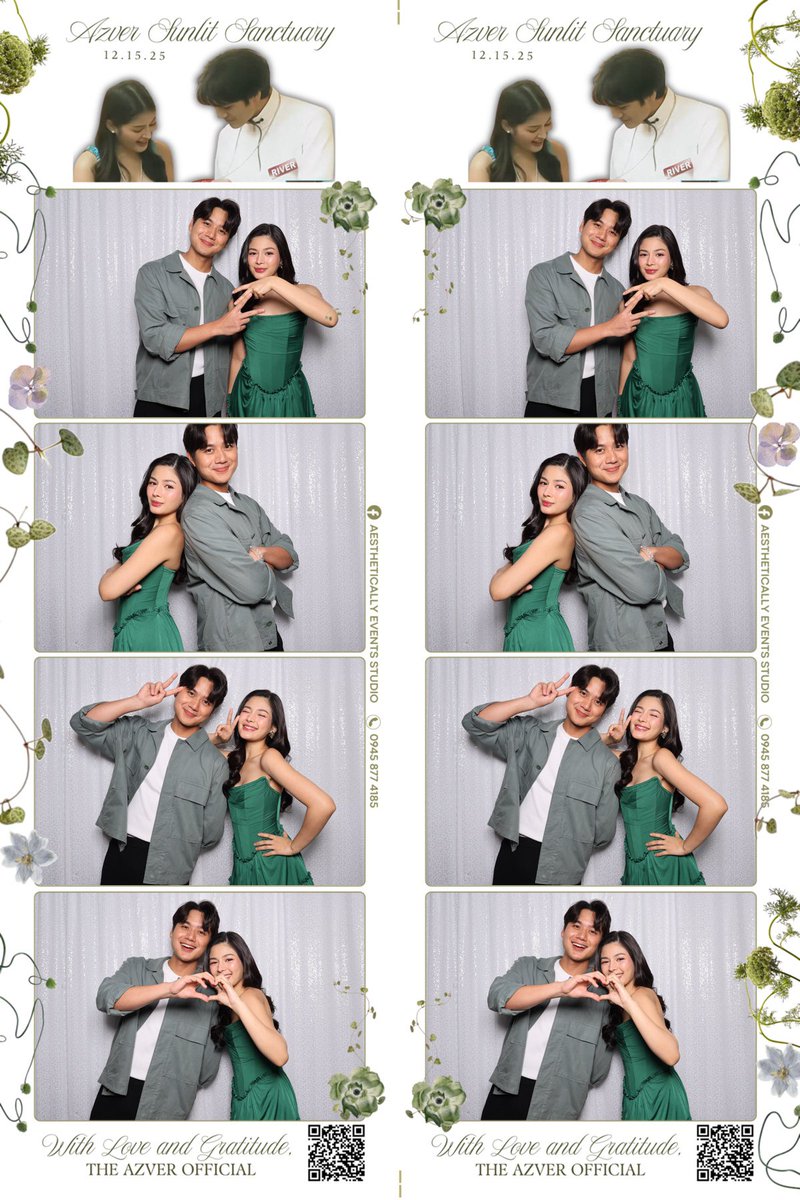 TeamAzVerOFC's tweet photo. Eggkas, your support has been felt even in the online world. Here’s a little token of appreciation just for you.

Presenting the photobooth picture of our K-drama-coded duo: Azver! 😊💚

#AzMartinez #AzVer #RiverJoseph https://t.co/dABiCpk66U