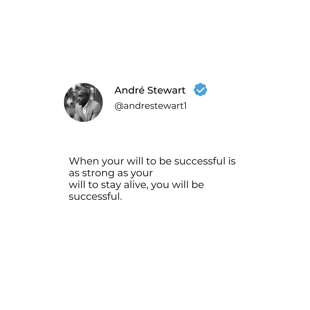 _AndreStewart's tweet photo. Success changes when your desire to win is no longer optional. 
When your will to succeed is as strong as your need to breathe, excuses fade, and action takes over. 🎯

#SuccessMindset #MotivationDaily #LevelUpYourLife #MindsetShift #StayCommitted #TheMindFrameCreator https://t.co/eDNldkZ8cS