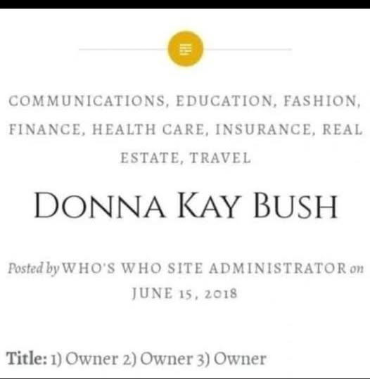 DonnaKBushEnter's tweet photo. https://t.co/flyWyjouja