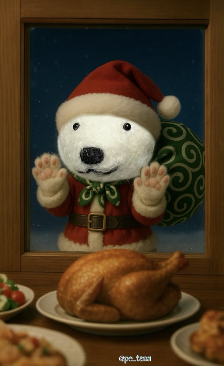 🐻‍❄️おはようございましゅ🎄

#ホウちゃん 
#おしゃれホウちゃん 
#クリスマス 

pe_tan711 さんのテンプレートです✨

しばらくお返事遅くなります🙏