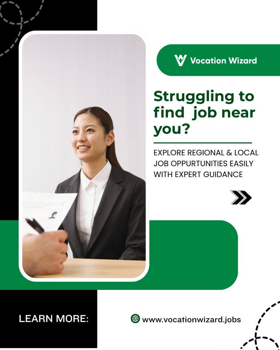 VocationWizard's tweet photo. Searching for jobs near you?
Find verified regional and local roles easily - without endless scrolling.
Vocation Wizard brings the right opportunities to your fingertips.

Link in Bio!

(local jobs, regional hiring, UK opportunities, job search tools)

#LocalJobsUK #RegionalCareers #JobDiscovery #CareerPathUK