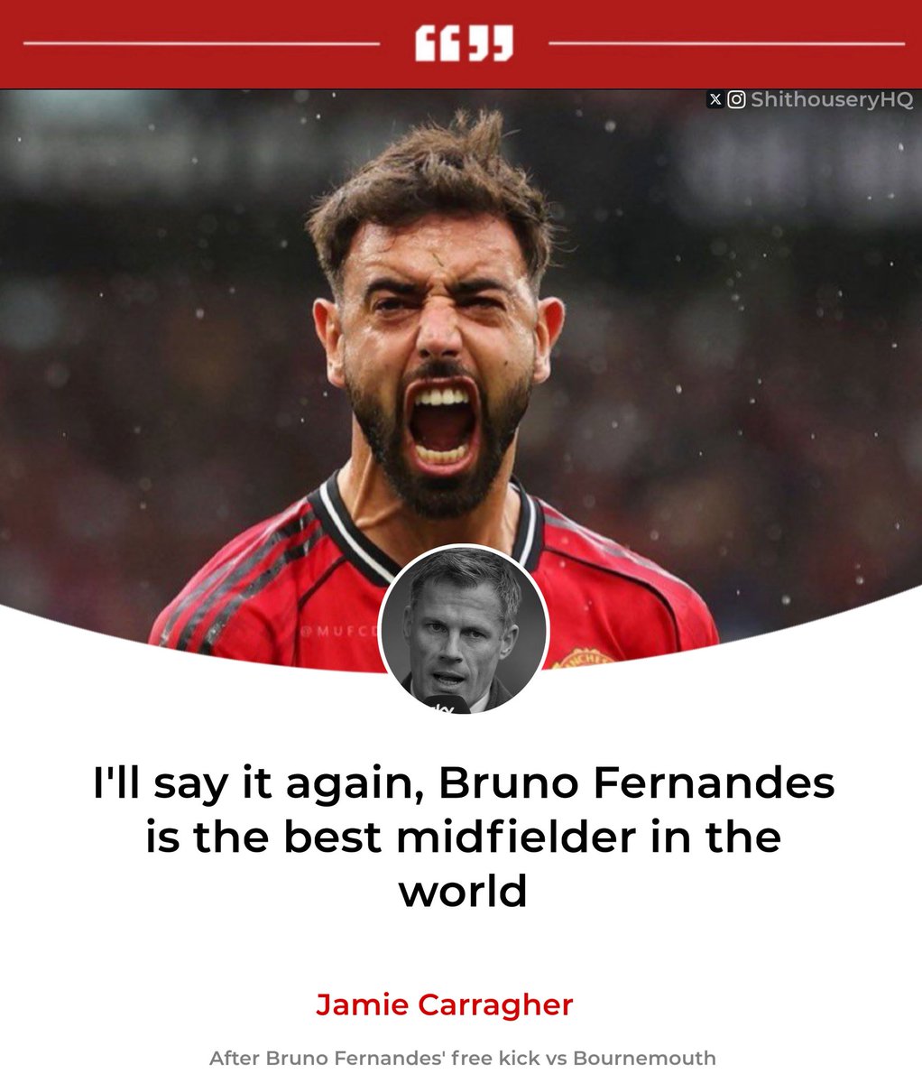 ShithouseryHQ's tweet image. 🗣️| Jamie Carragher after that Bruno Fernandes free kick masterpiece