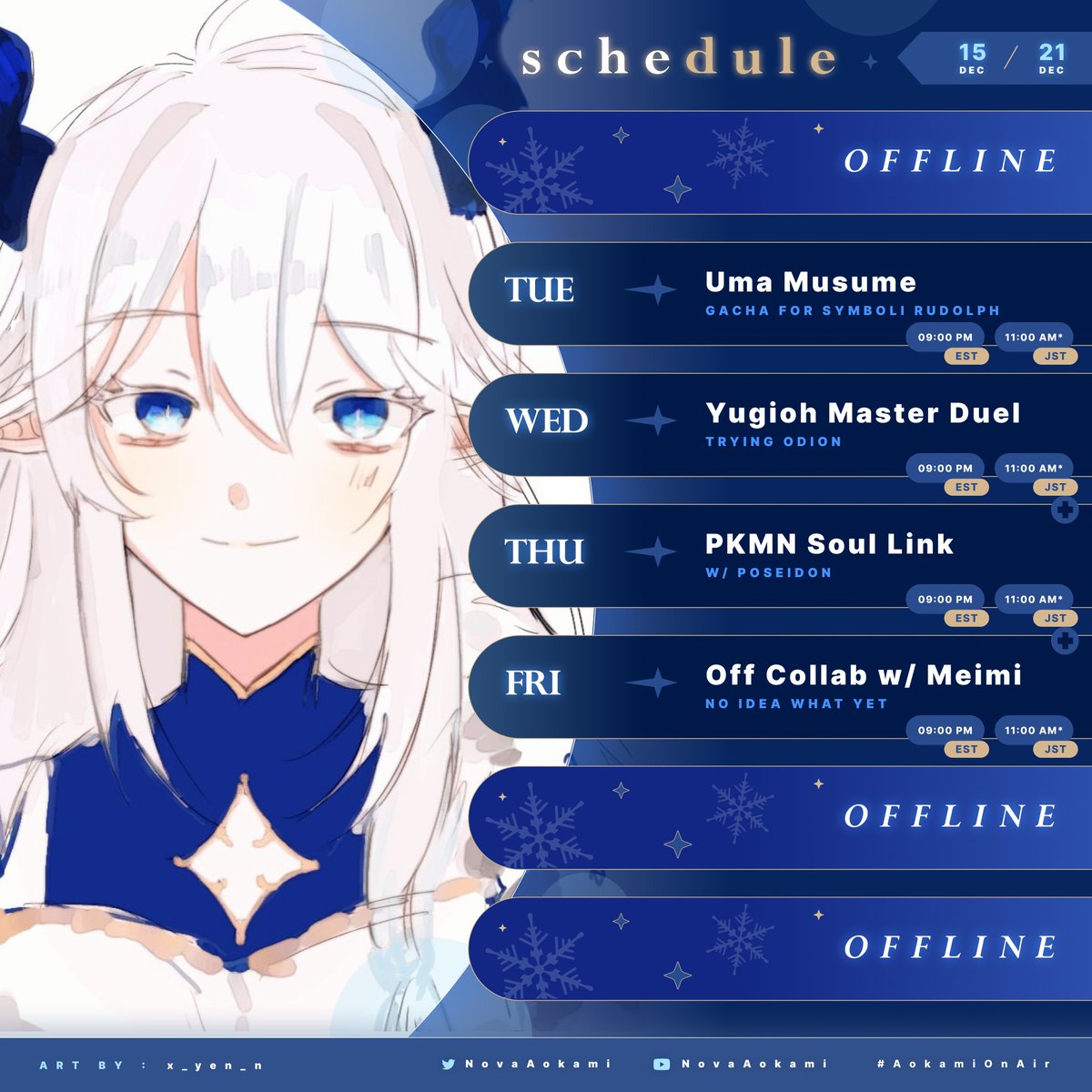 NovaAokami's tweet image. YIPPPEE ITS UMA TIME ALSO MEIMI IS COMING TO VISIT ME YAY