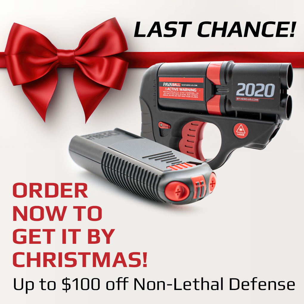 Bringahero's tweet photo. 🎁 Order this week to get in time for Christmas! 🎁

Grab these limited time savings and secure peace of mind before it's too late: https://t.co/CpD19eBrwu

#Holidays #safety #gifts #christmasgifts #giftideas #defense https://t.co/rbgP1QyVKP