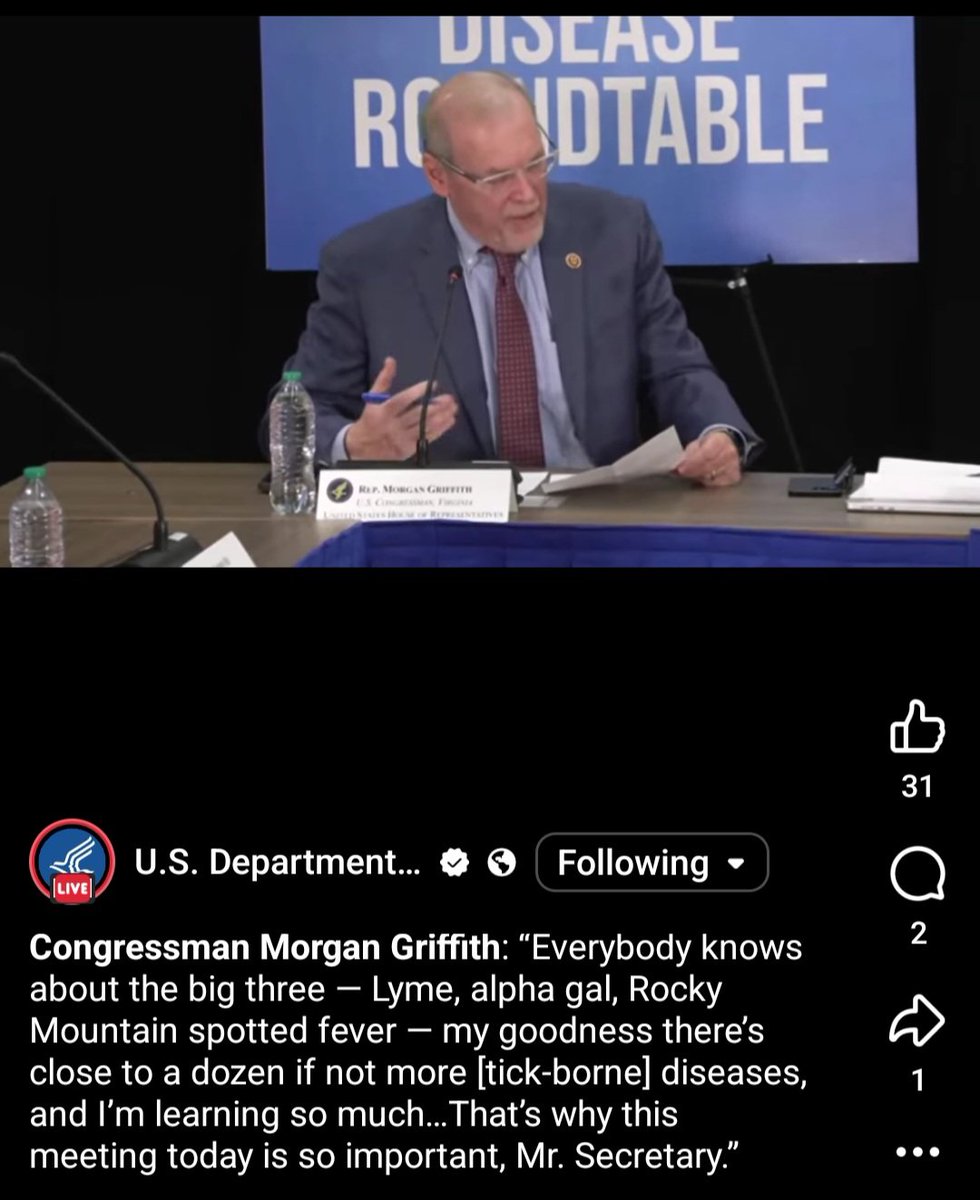 I am glad they are finally trying to do something about Chronic Lyme and co-infections.  This disease has reshaped my life many time and continues to hold me back in life making me sick all the time.   Not including the financially issues I have..

facebook.com/share/v/17jomS…
#lyme