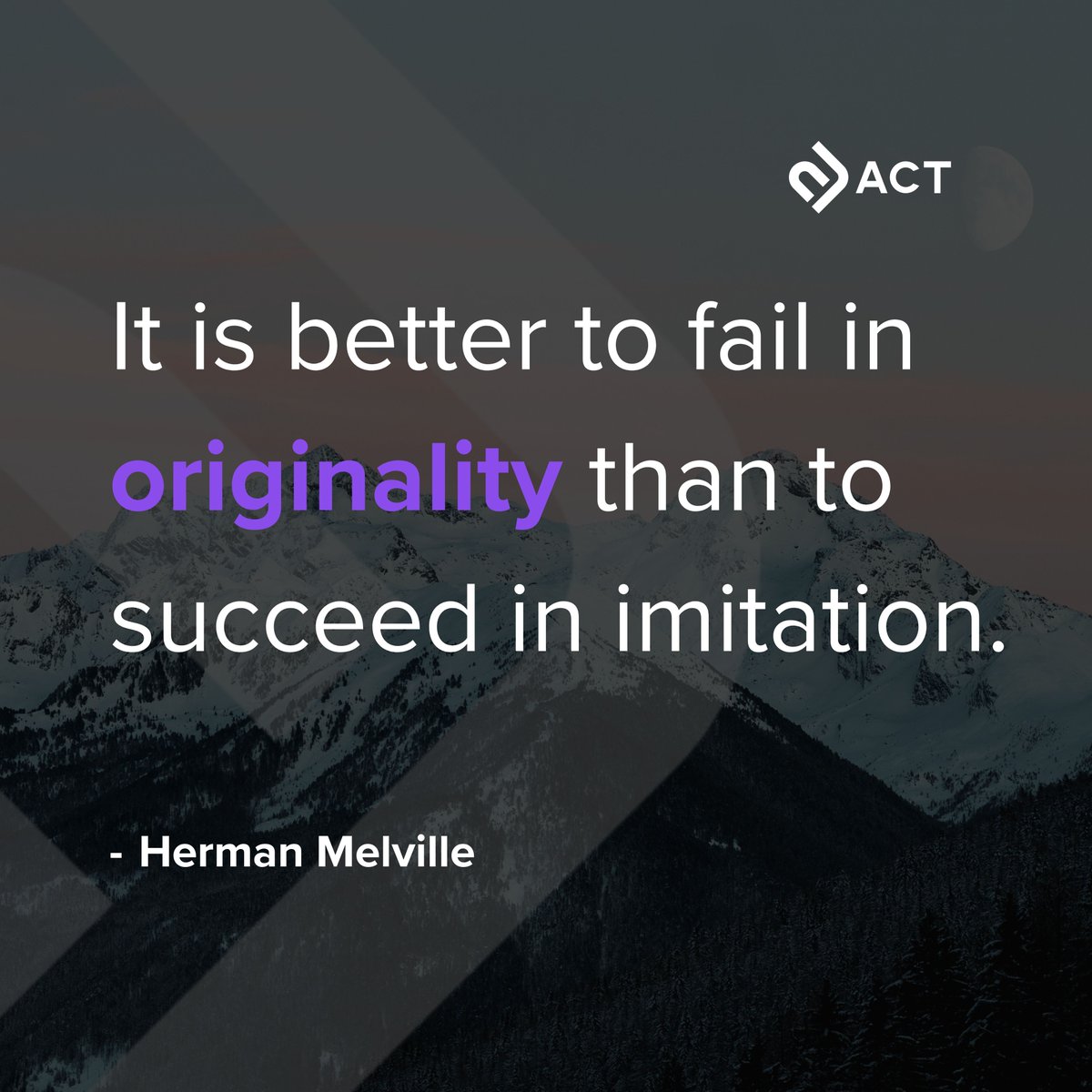 “It is better to fail in originality than to succeed in imitation.”

Come as you are — your voice, your ideas, your perspective. That authenticity is your power.💡 #MotivationMonday