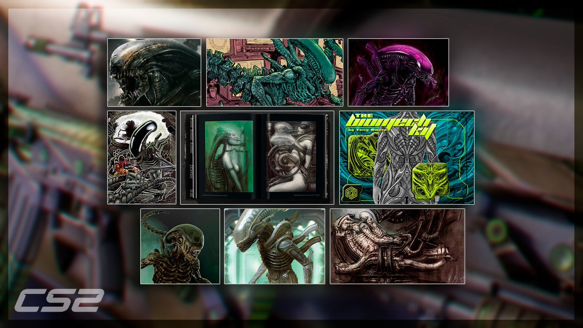 Galil AR | Mutagen. This skin was inspired by Alien, the Xenomorph design, and Hans-Rudi Giger's style.
Workshop - steamcommunity.com/sharedfiles/fi…

#Steam #CS2 #SteamWorkshop #cs2skins