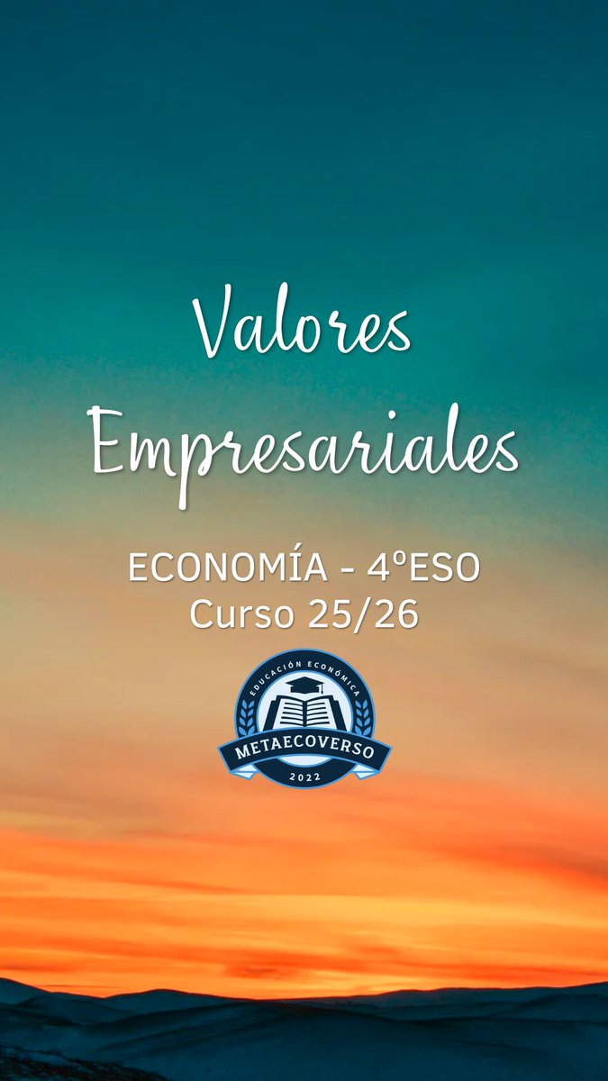 Metaecoversoedu's tweet image. Hoy hemos estado trabajando en clase los Valores Empresariales a través de la asignatura de Economía de 4°ESO. ¡Podéis ver nuestro trabajo en nuestro Instagram!

#Metaecoverso #ValoresEmpresariales #Financiacion