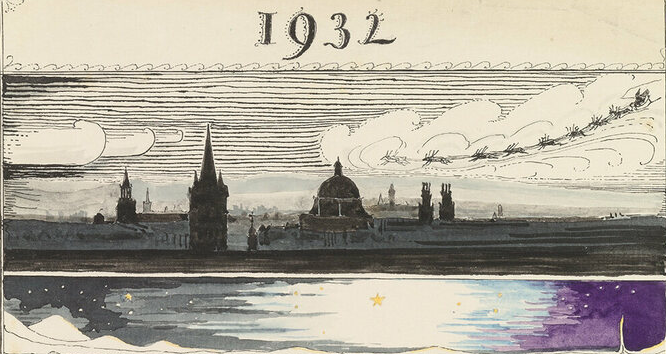 Christmas 1932, detail.   

(J.R.R. Tolkien)