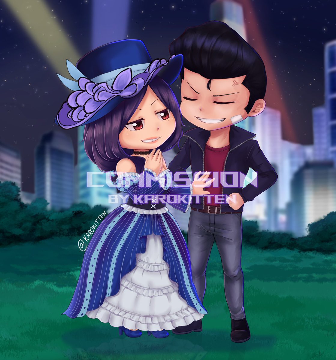 Alt version With Homura Normal hair color 😌 Commission drawn by