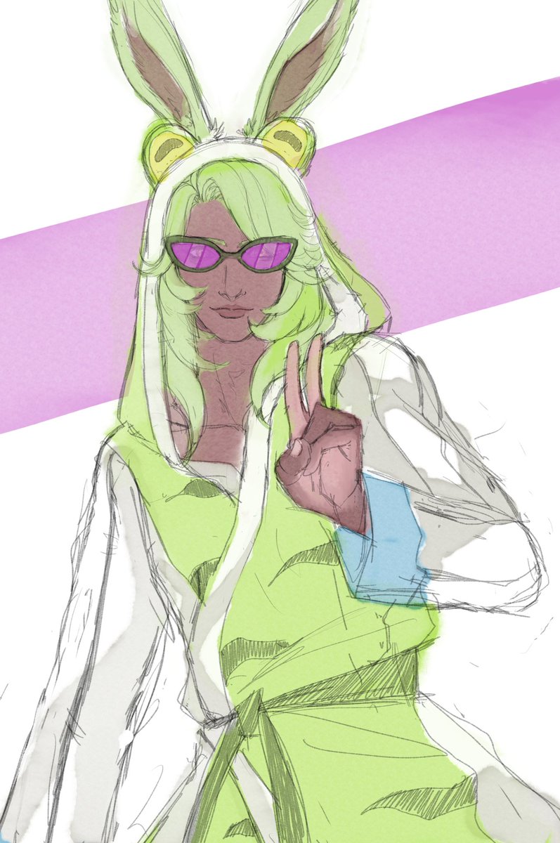 athenaoracle's tweet photo. Quick and dirty Dancing Green! I might have been super busy all week, but I'd be damned if I didn't have something to post for the Arcadion finale tomorrow! https://t.co/EN3Z0fO7Ef