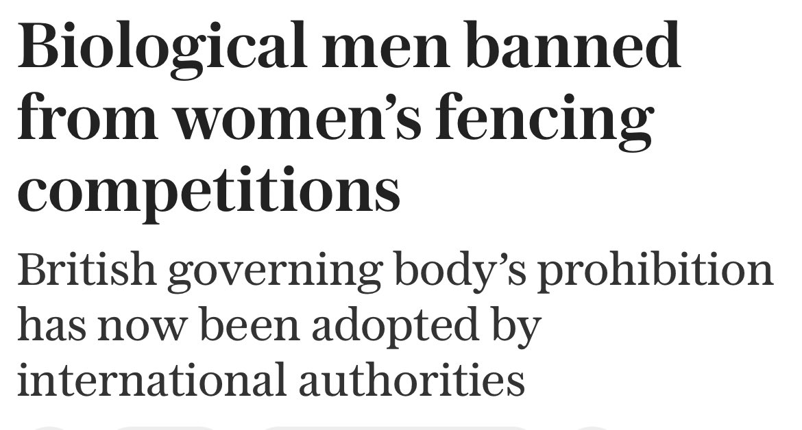 Spot the difference. 🔍

Men are not banned from women's sports because of how they identify. Men are banned from women's sports because they are male. Women's fairness, safety and dignity in sport matters.  #SaveWomensSports

Kudos <a href="/TelegraphSport/">Telegraph Sport</a> <a href="/Telegraph/">The Telegraph</a>.