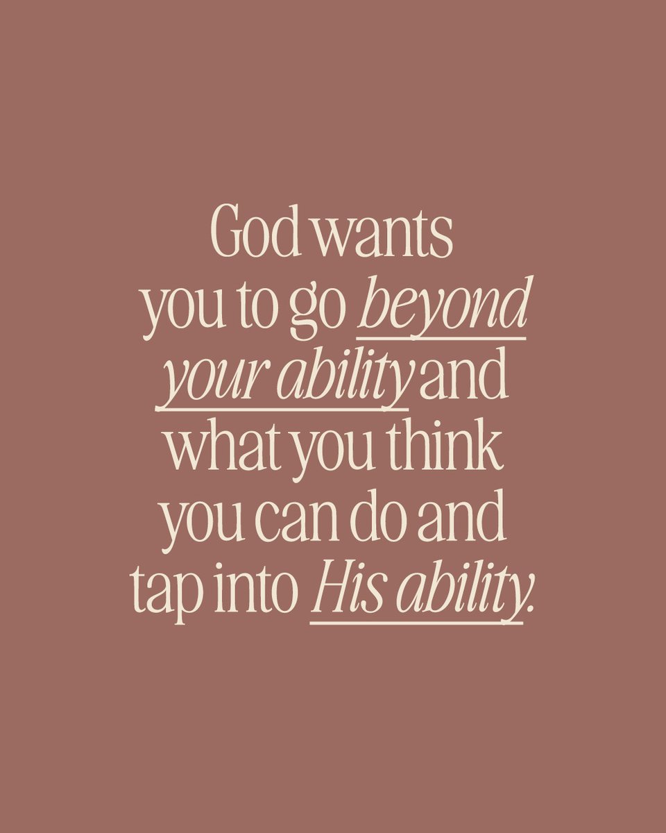 VictoriaOsteen's tweet photo. God wants you to go beyond your ability and what you think you can do and tap into His ability. https://t.co/b9XdnKjahb