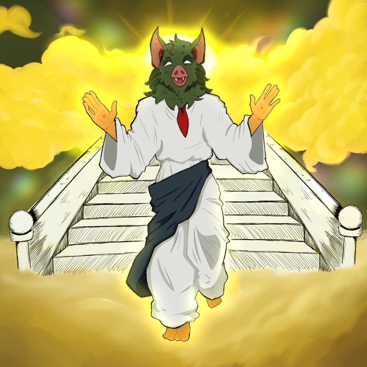 Sonar our Lord and Savior HAS RISEN!!!! #dispatchfanart #Sonardispatch