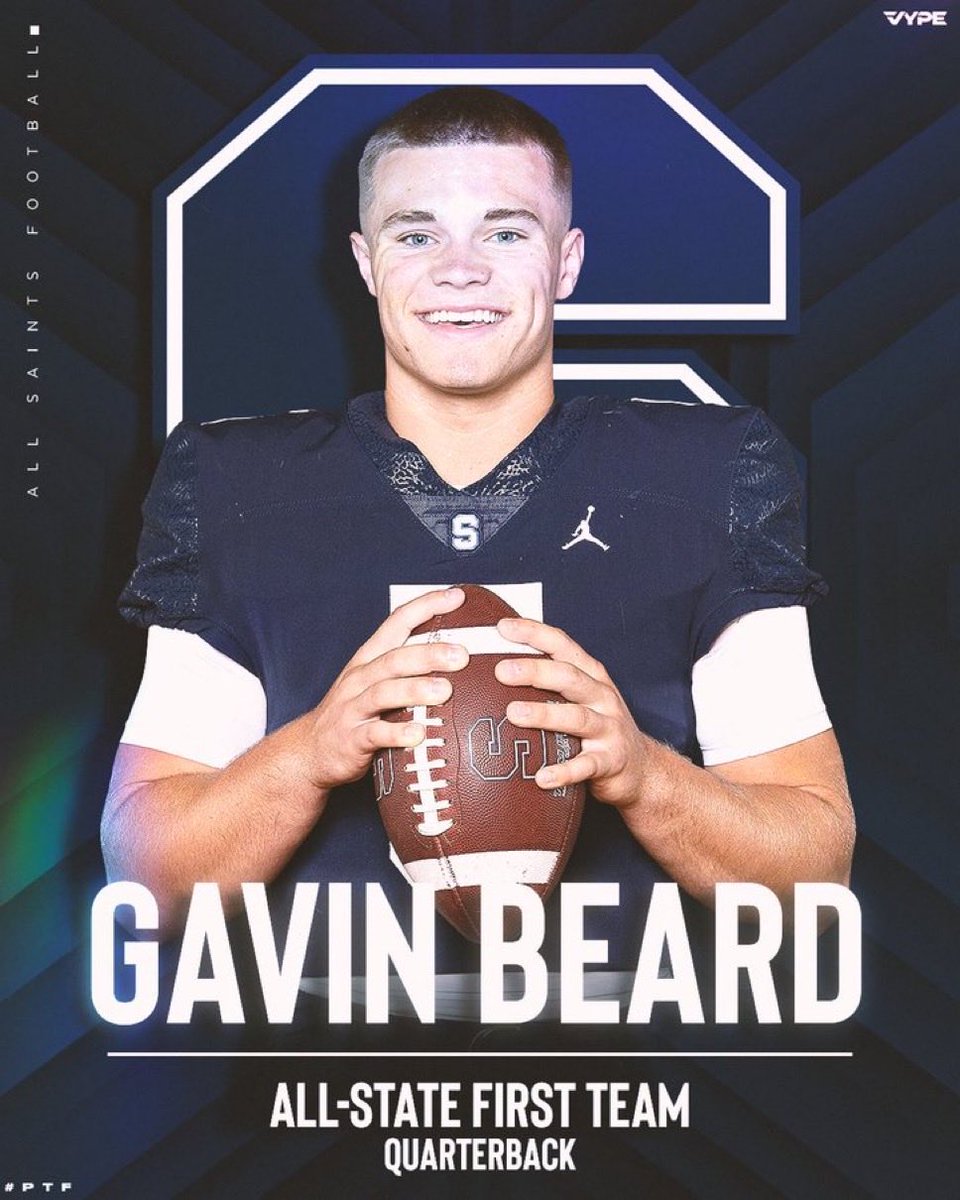 GavinBeard26's tweet photo. 1st Team All State!!  🏈

@CoachBeck_PTF @PTFFootball @Luke_Anthony_9 @HoyasFB 
#PTL #HOYASAXA https://t.co/9ZN3LidGVV