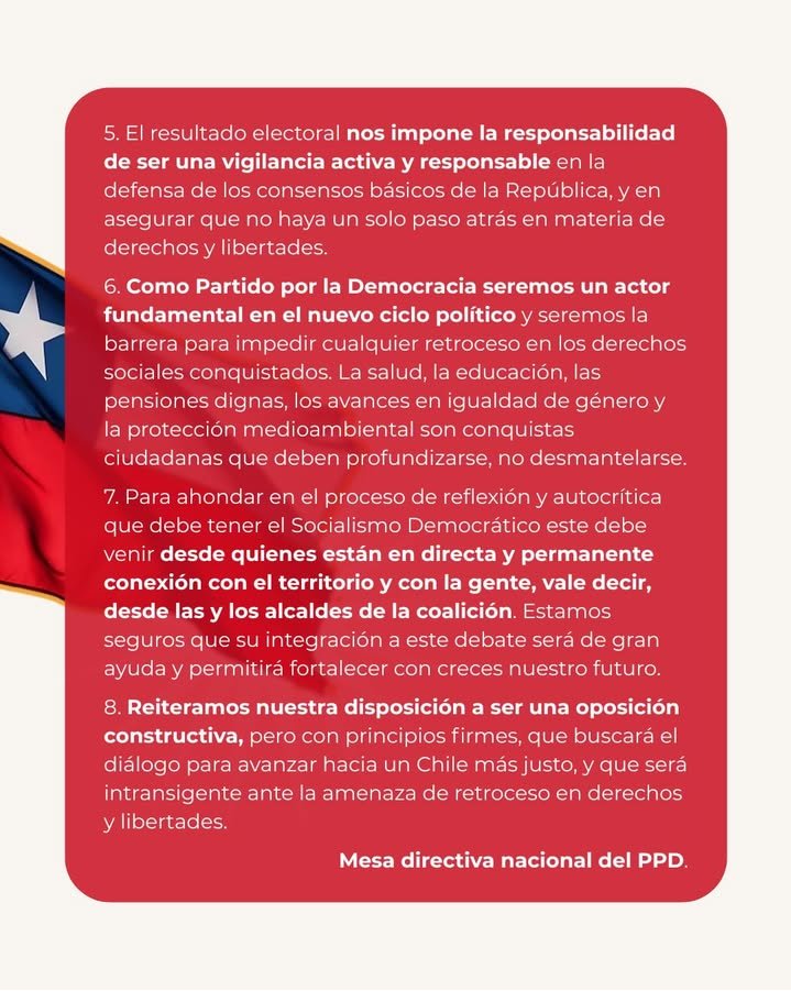 ppd_maipu's tweet photo. Comunicado oficial de la comisión política del PPD. Un gran saludo a todos nuestros compañeros y compañeras, militantes y simpatizantes del comunal de Maipú. https://t.co/HZtdrcorjU