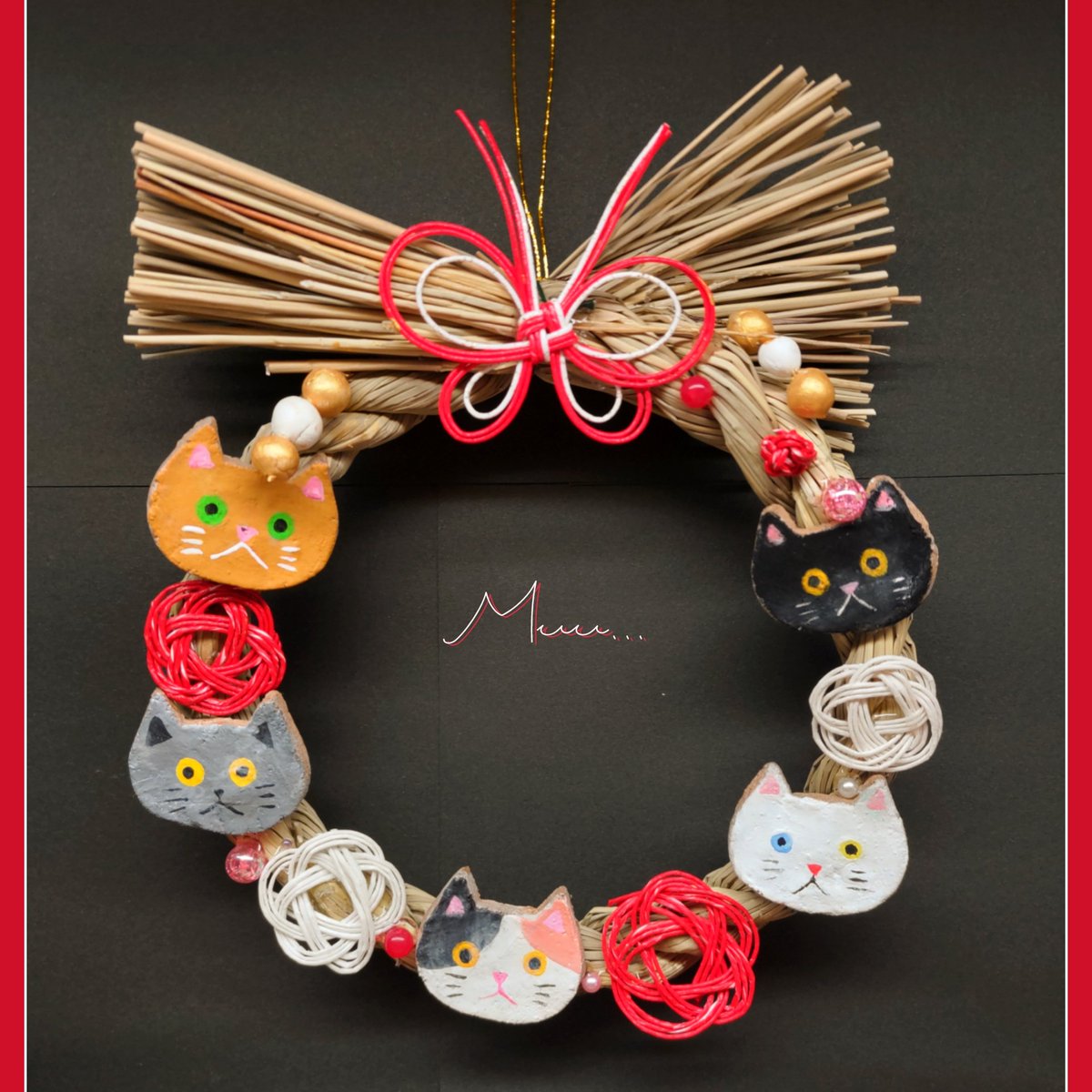 しめ縄リース #お正月飾り #ハンドメイド