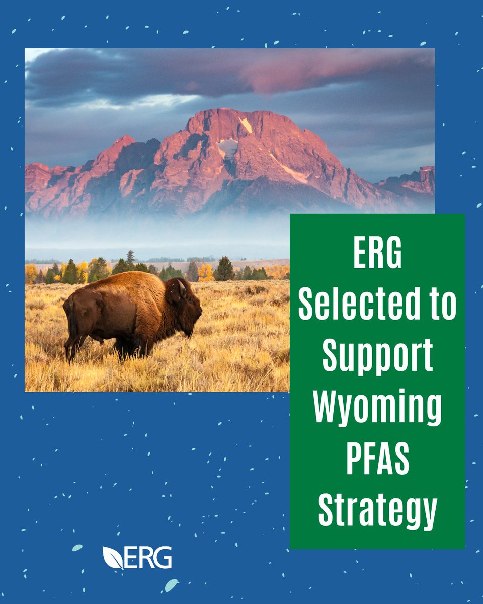 ERG has been selected by <a href="/Wyoming_DEQ/">Wyoming DEQ</a> to support the state’s PFAS Strategy, protecting public health &amp; the environment.  

Learn more about our PFAS work: erg.com/case-study/add…

#PFAS #WaterQuality #WyomingDEQ