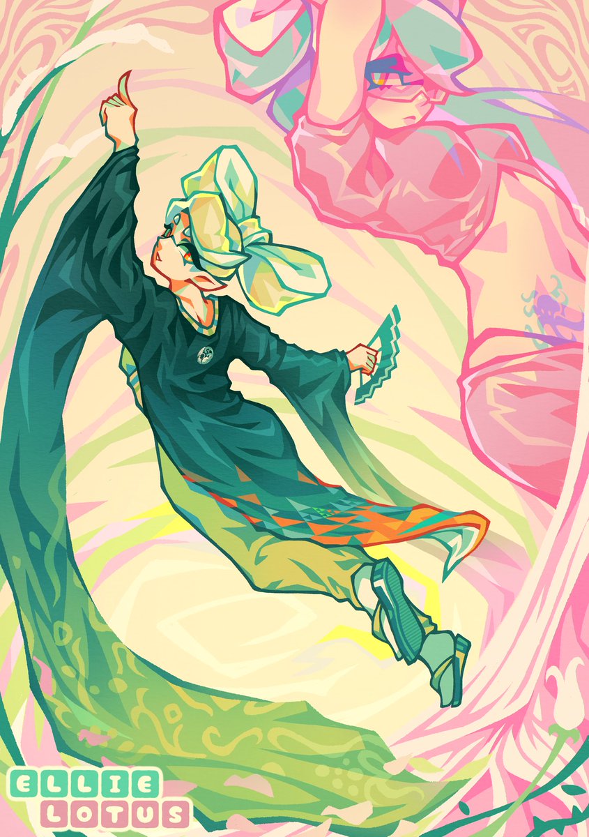 Kimono Marie art! 💚✨

#splatoon #fanart