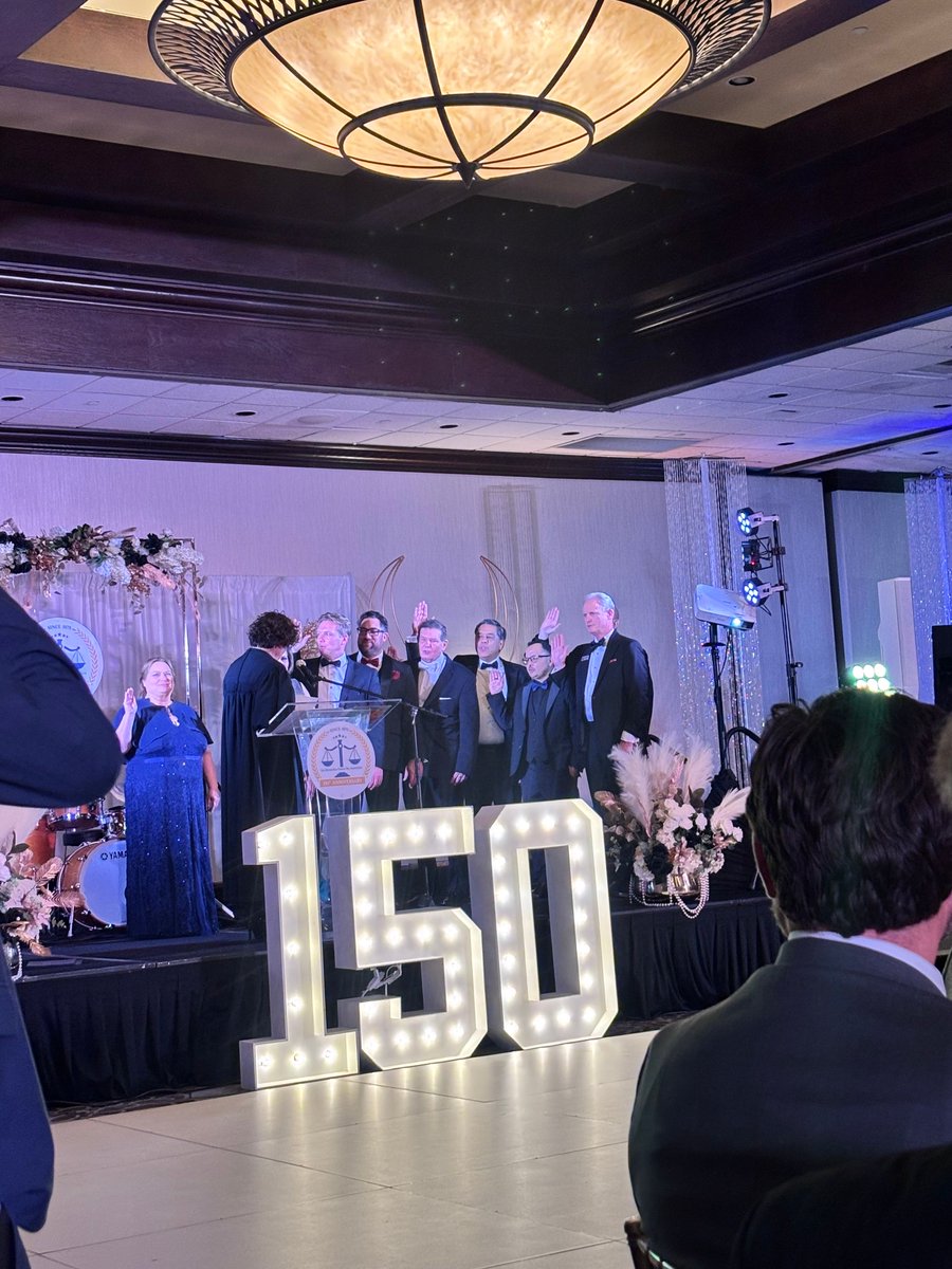 Congratulations to the SB County Bar Association on 150 years of service to our region. Presiding Judge Lisa M. Rogan officiated the swearing-in of the incoming Board of Directors &amp; offered remarks, alongside remarks from Assistant Presiding Judge Rod Cortez &amp; CEO Anabel Z Romero