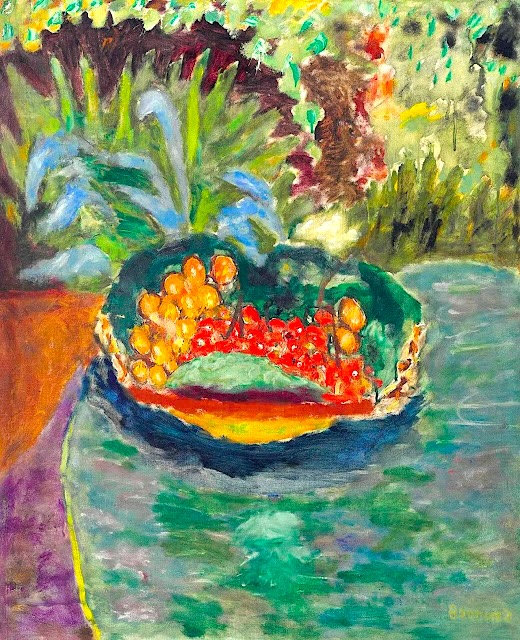 MAEGHTYoyo's tweet photo. Pierre Bonnard (1867-1947), "Corbeille de fruits sur une table dans le jardin du Cannet".
.
#PierreBonnard #Nabis #PostImpressionnisme #LeCannet #NatureMorte #ArtFrançais #PeintureFrançaise #CôtedAzur #Provence #Intimisme #Coloriste #JardinMéditerranéen #XXeSiècle #MuséeBonnard https://t.co/XfM4aq7hwR