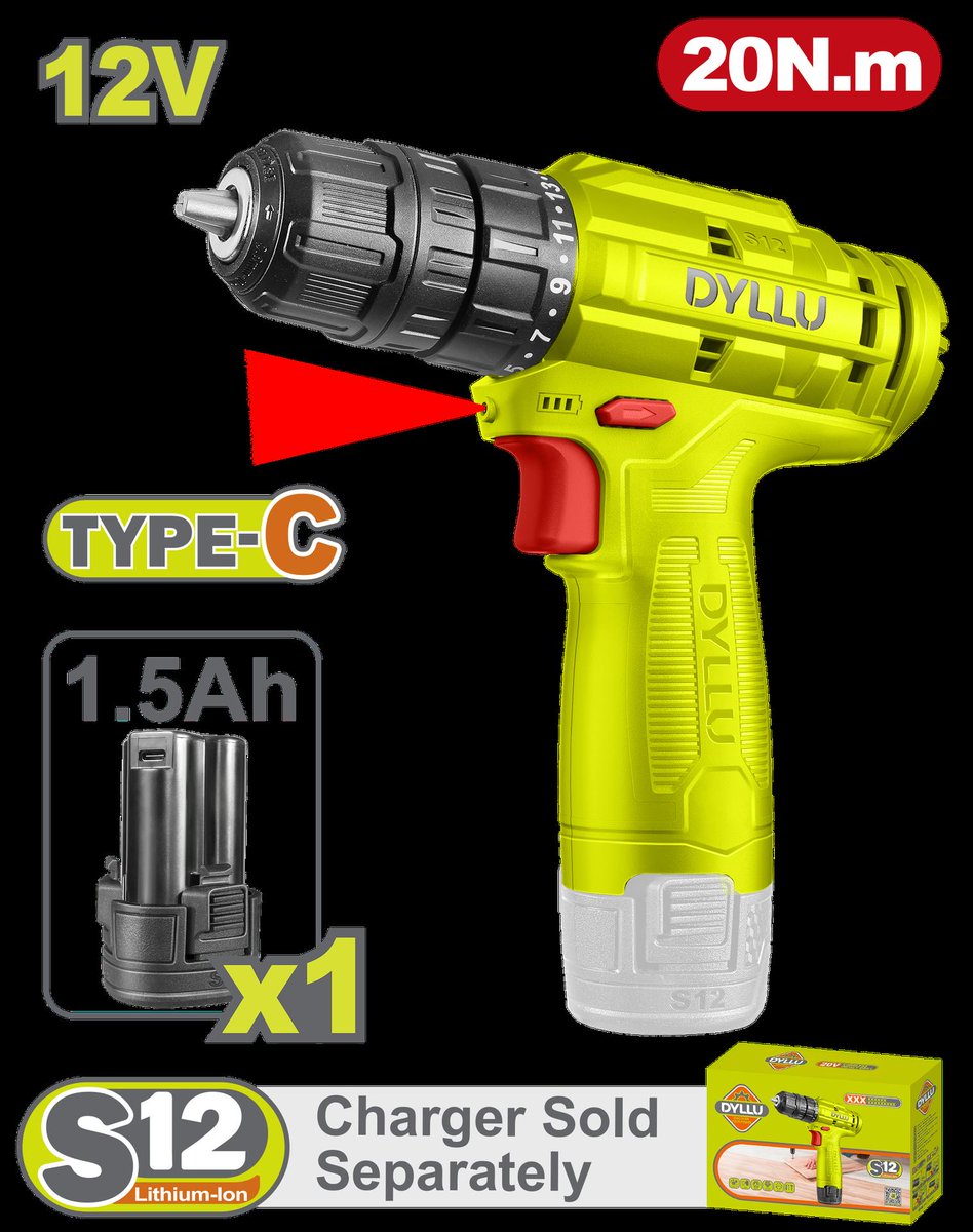 JAV_DUITAMA's tweet photo. TALADRO INALAMBRICO 3/8 12V 20NM INCLUYE 1 BATERIA 1.5AH CARGADOR NO INCLUIDO DYLLU DTCDS510, mas información 3202381012 y 3185547470. Estamos ubicados en la avenida circunvalar 20 a 39 en Duitama - Boyacá. https://t.co/NYbX7oqw4P
