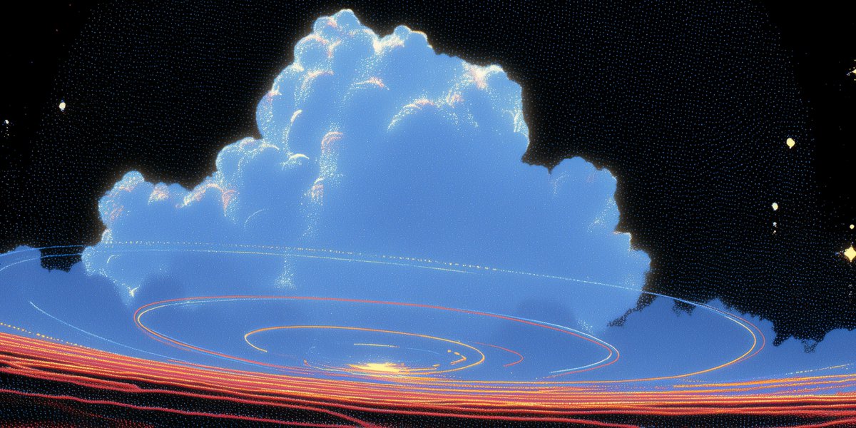 Warp cloud sandbox art