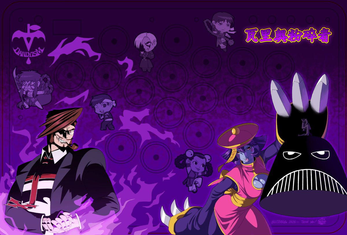 My new haute leverless. Featuring custom art made by Buzama6x.com. It has Hsien-Ko, Slayer, Kyoshiro, Adler, Richter, Shingo, and Xiangfei.

thankie you bongong