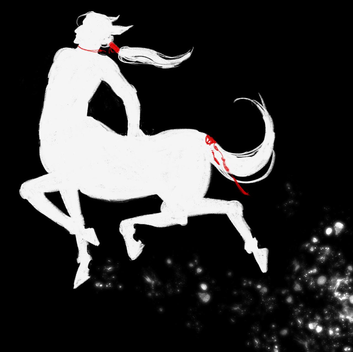 mutaaabor's tweet image. Day 1: spring/beginning 
archiveofourown.org/works/75832301

So, this text is written for au by @huibiy 
Istvan is a hunter and Radzig is a relatively innocent magical creature who throws silver out from under his hooves when he feels happiness. 

Art by @hitrones 
#IstzigWeek25