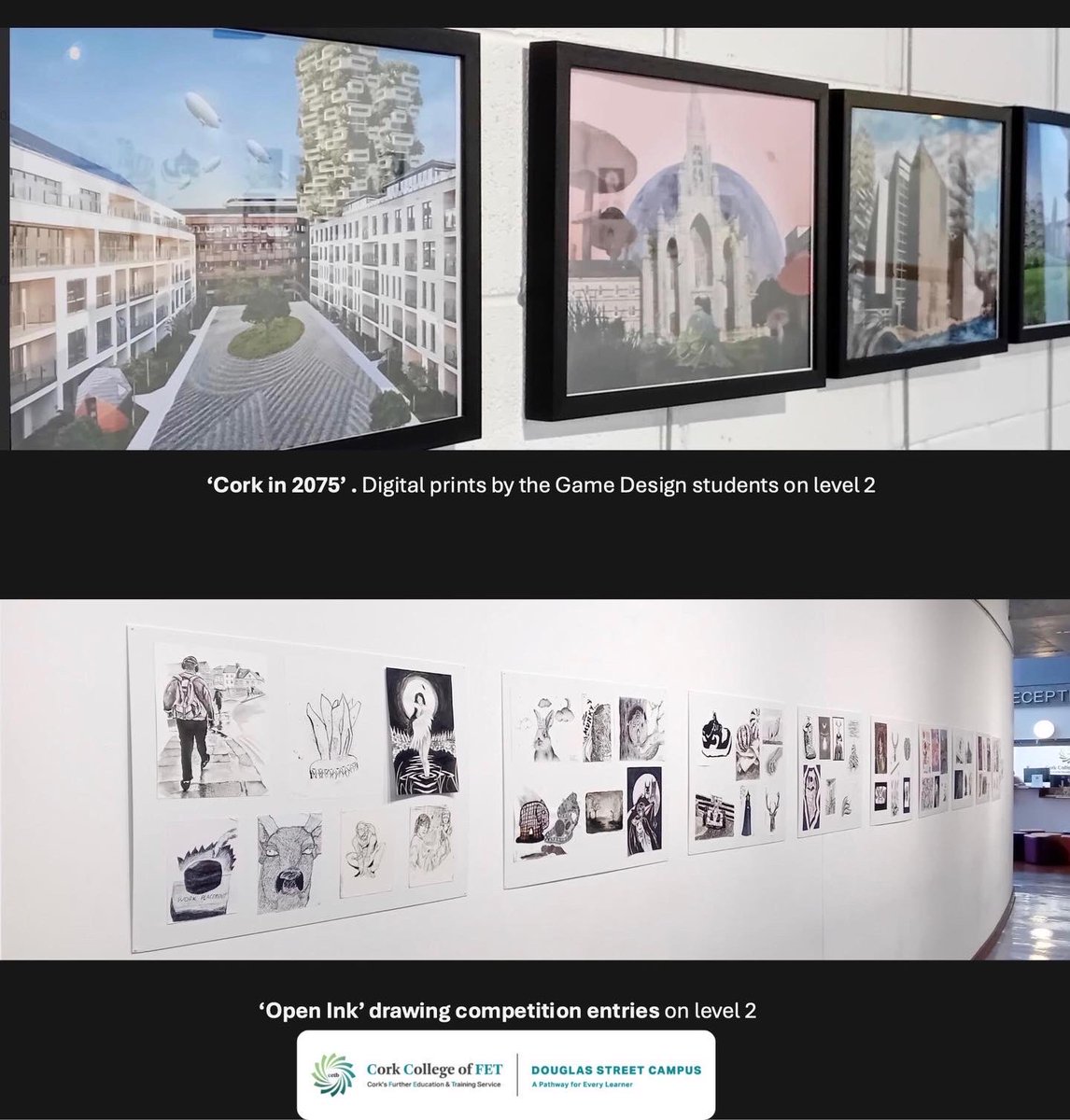 DouglasSt_CCFET's tweet image. Thanks to all our teachers who have put up a series of pop-up exhibitions for December &amp;amp; January at Douglas Street Campus. #freeentry #learningisfun #exhibitions @CorkETB @ThisisFet @QQI_connect @dsctextiles @DSC_Erasmus @elmarie96 @torban69 @corkdfas @Instgc @corklearning #FET