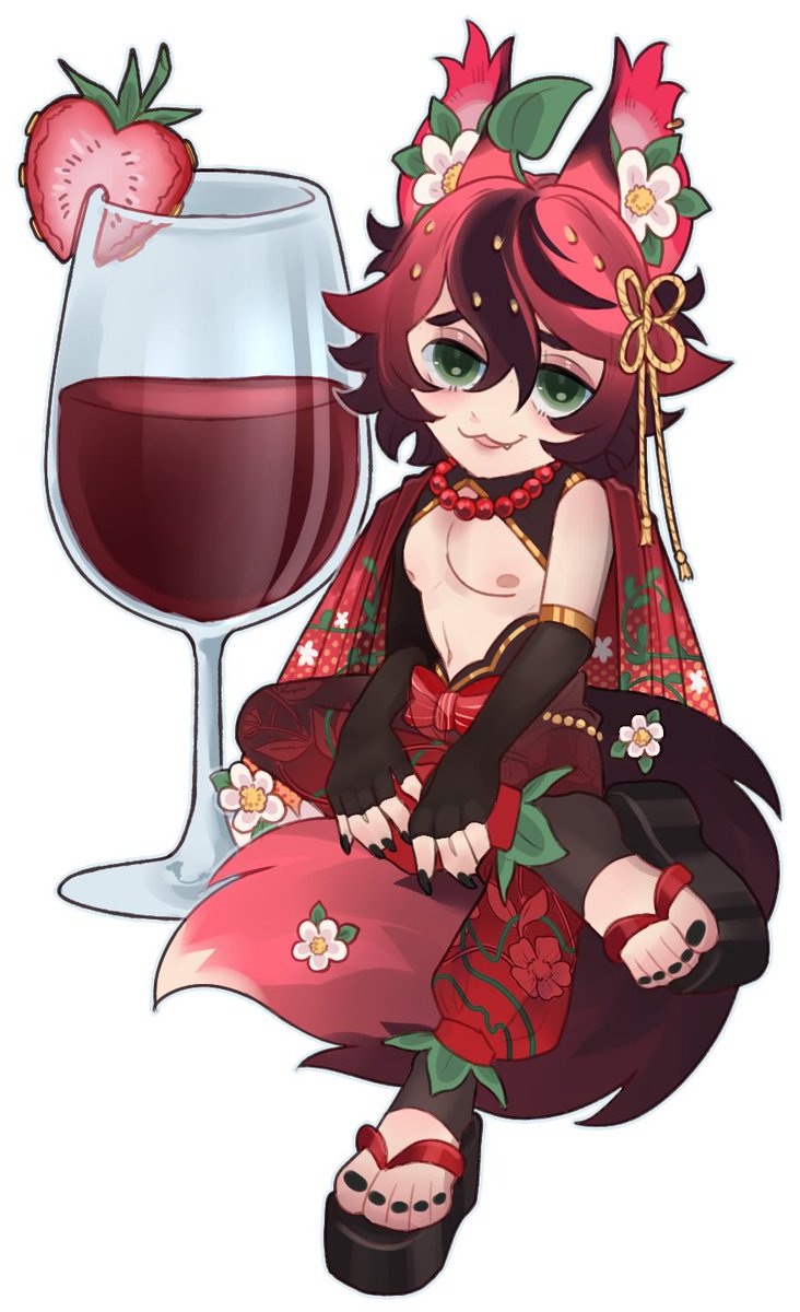 We hit 4,800 AHHHHHH HELLOOO NEW PEOPLE !!!

I’m Zorro, a strawberry Kitsune that may or may not cause chaos- not as often but like lowkey….maybe…ANYWAY‼️I am debuting next year !! Ahhhh
Also I’ve said it once and I’ll say it again IM NOT EDIBLE ‼️ 

I look forward to meeting