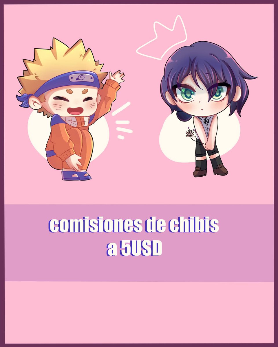 Por cierto!!! Tendré comisiones abiertas!!

Chibis a 5USD ! 
✨

#digitalart #comissionsopen #chibi