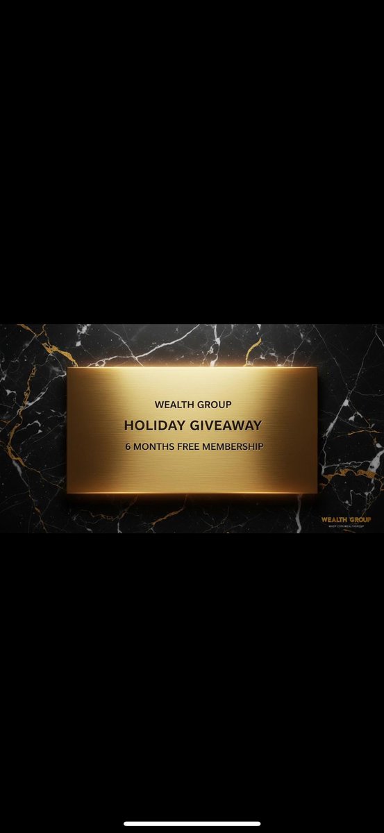 ✨ HOLIDAY GIVEAWAY ALERT! ✨

Score a 6-MONTH FREE MEMBERSHIP to join <a href="/WealthGroup/">Wealth Group</a>!
To enter, complete all 3 steps:
✅ Like &amp; Retweet
✅ Follow <a href="/WealthGroup/">Wealth Group</a> &amp; <a href="/BryceTheTrader/">Bryce</a> 
✅ Tag 3 friends

Winner revealed Jan 12th!