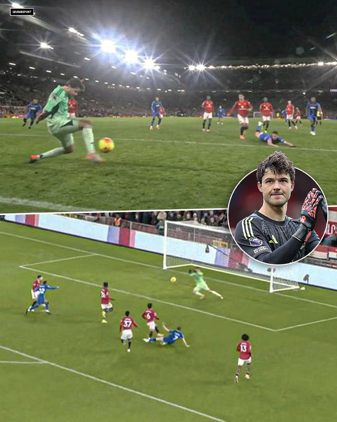 مانشستر يونايتد كان قريبًا جدًا من الخسارة أمام بورنموث، لكن سني لامنز تألق بتصديين حاسمين ليبقي الفريق في المباراة 