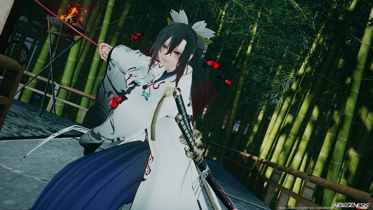 #PSO2NGS #PSO2NGS_SS #朝のSS
おはまる〜｡ÓωÒ)ﾉ
素振りで練習中( *´꒳`*)