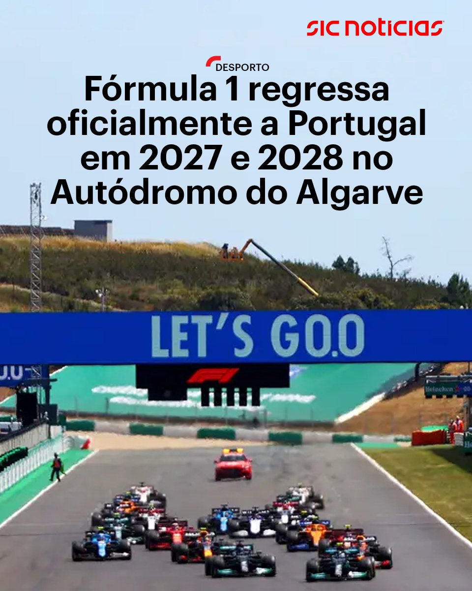 A Fórmula 1 vai regressar a Portugal nas temporadas de 2027 e 2028, com o Grande Prémio a decorrer no Autódromo Internacional do Algarve, em Portimão. O anúncio oficial será feito esta terça-feira pelo ministro da Economia, Manuel Castro Almeida, concretizando a intenção