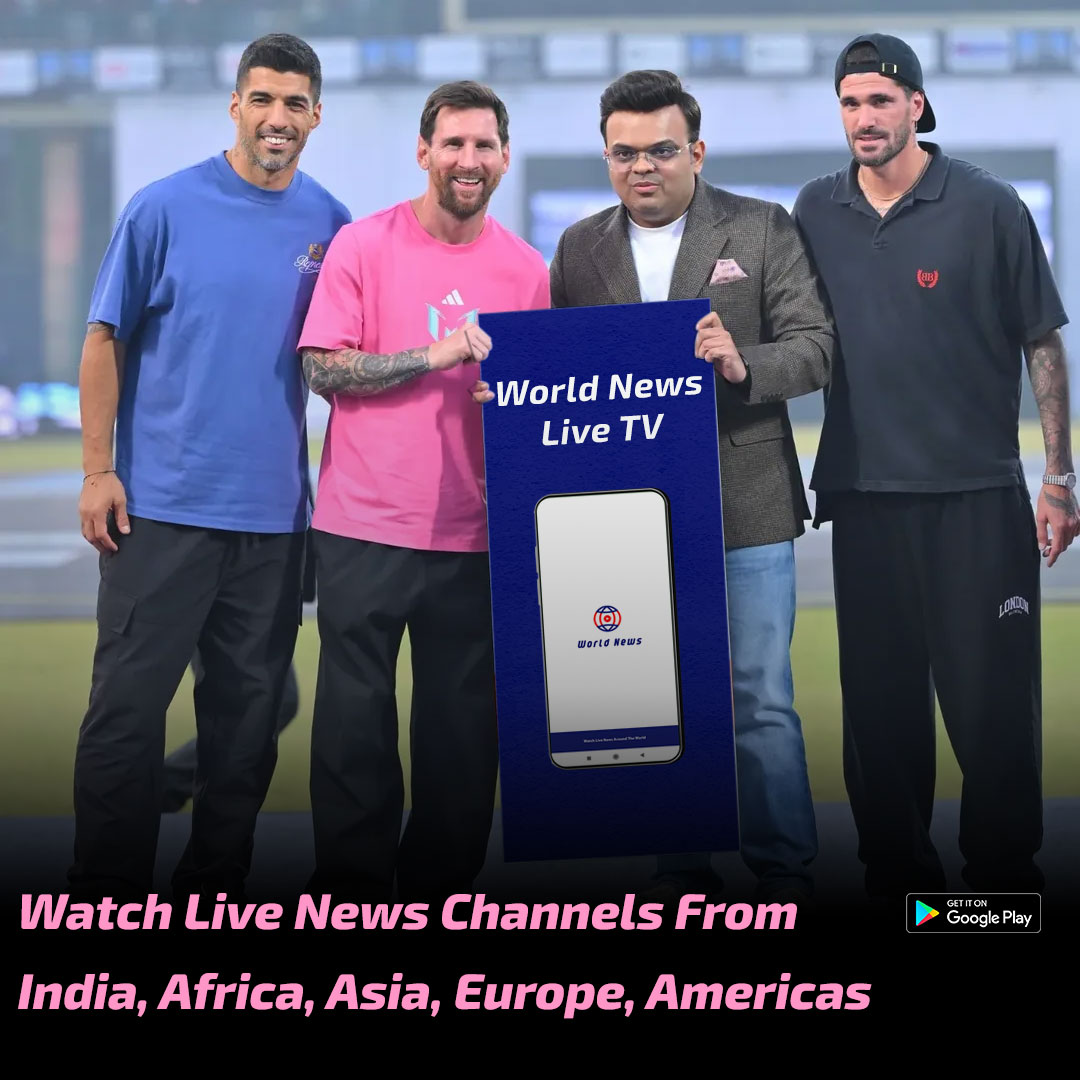 dfworldnews's tweet photo. Joining the trend 📈 

Download Now: https://t.co/M3Jc1pFX1G

All-In-One App to WATCH LIVE NEWS CHANNELS from India, Africa, America, Asia, Europe &amp; Oceania

World News also offers you a social media platform to share news &amp; opinions with the world

#Messi #Live #News #India https://t.co/mQnziCTgpP