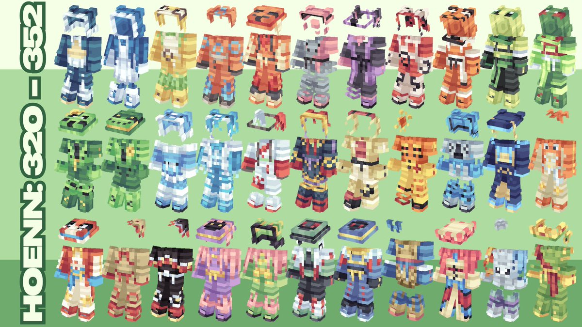 spacebr0wnies's tweet image. welcome to the region of hoenn!  

i once again spent weeks making bases for all the hoenn pokemon that YOU can wear, and i'll be continuing my way through the regions :DD  

- RTs are the very best - downloads in replies -  

#pokemonfanart