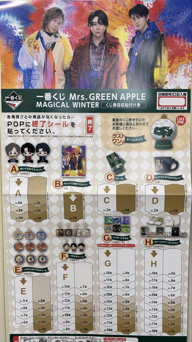 ローソンのミセス一番くじでC賞のストールゲット！