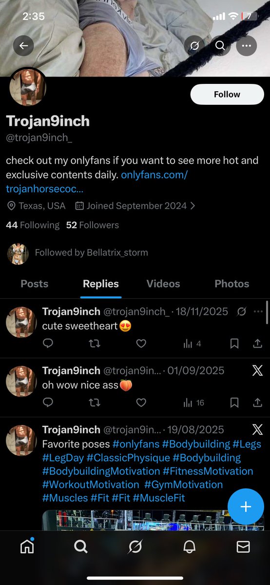 trojan9inch's tweet photo. FAKE PROFILE 🚨 HES USING MY PICS AND TEXTING PEOPLE  #Scammer #Fake #FakeProfile #Impersonation #Catfish #Impersonator. https://t.co/NoSSQKU0dg